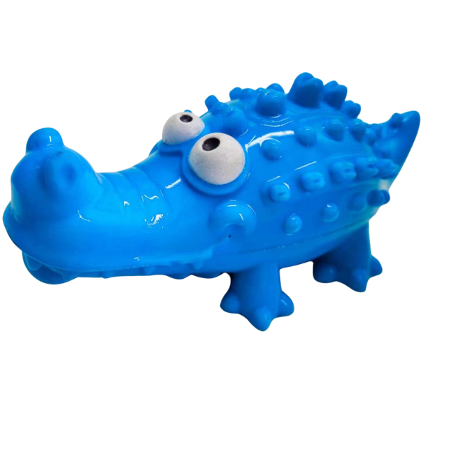 Jouet à mâcher pour chien en forme d'alligator - Couine