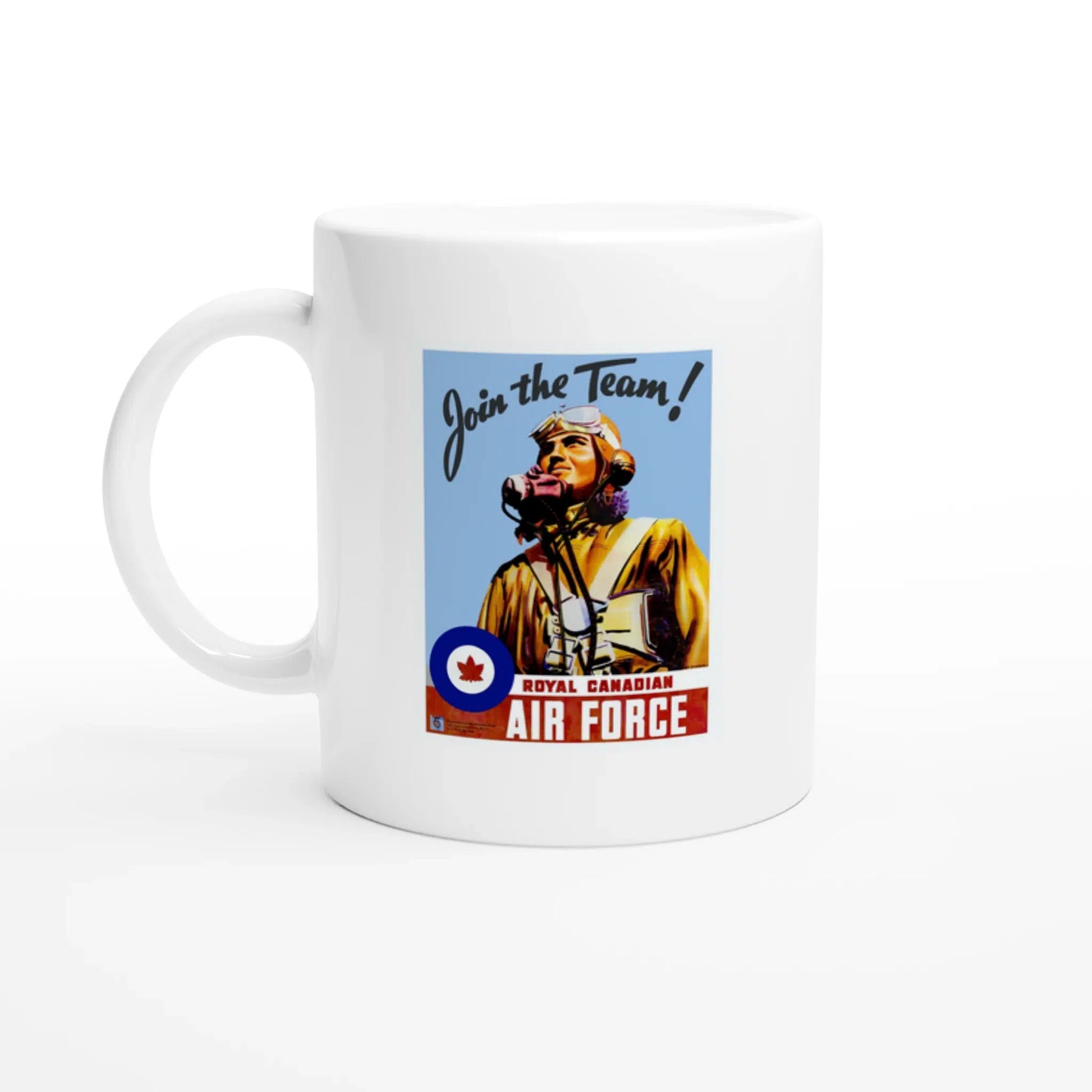 Tasse avec affiche de l'Aviation royale canadienne