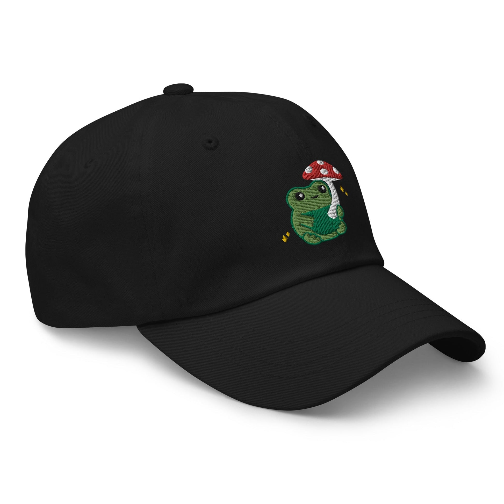 Embroidered Mushroom Frog Baseball Hat