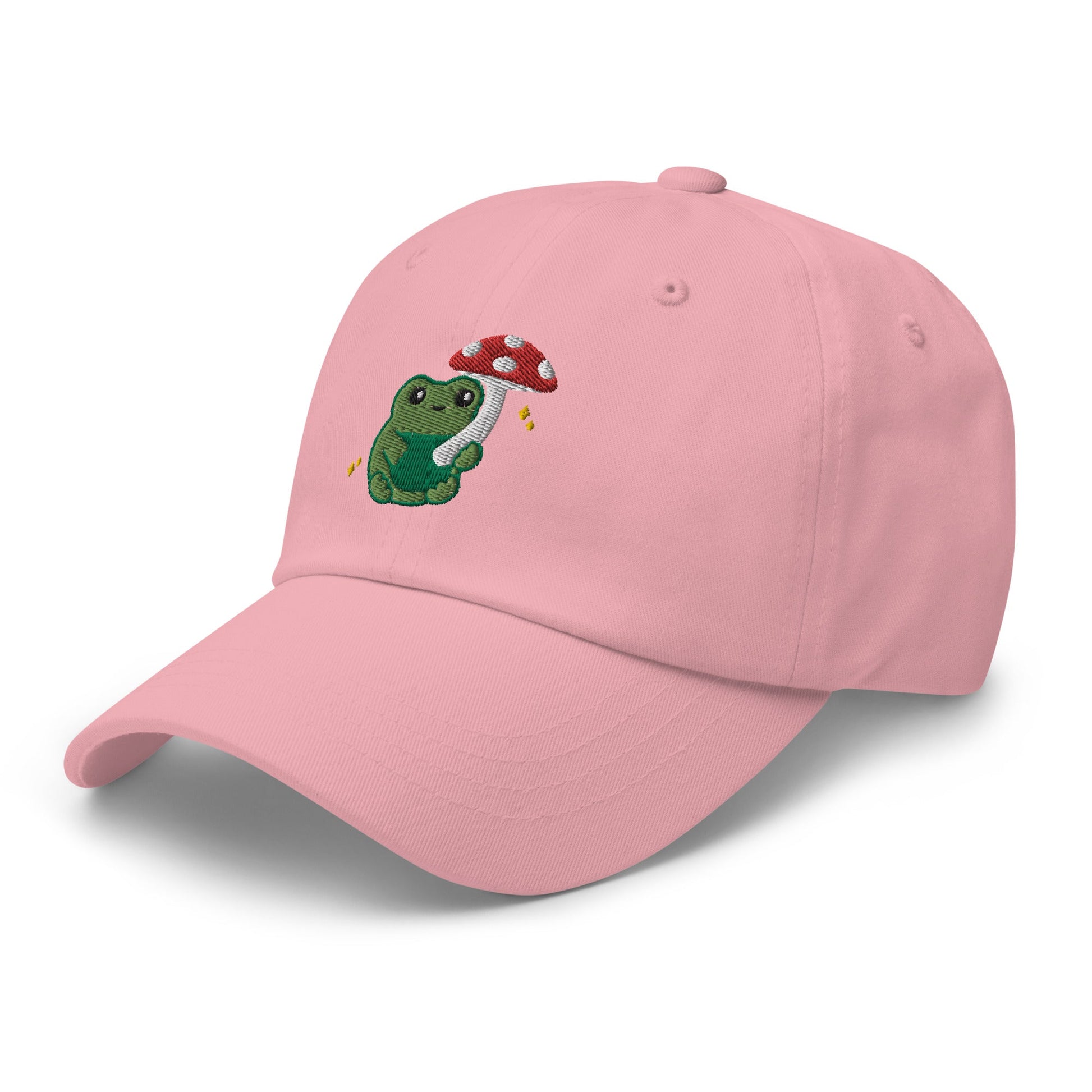 Embroidered Mushroom Frog Baseball Hat