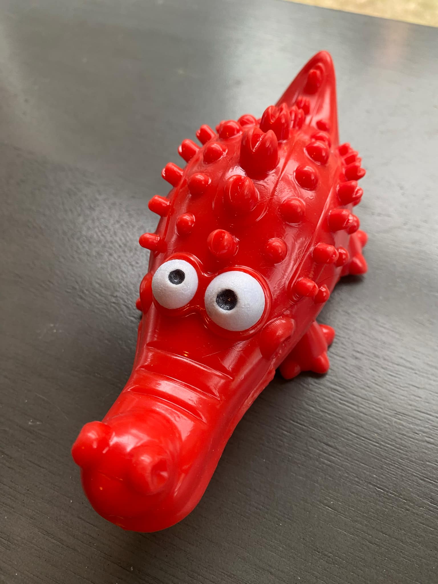 Jouet à mâcher pour chien en forme d'alligator - Couine