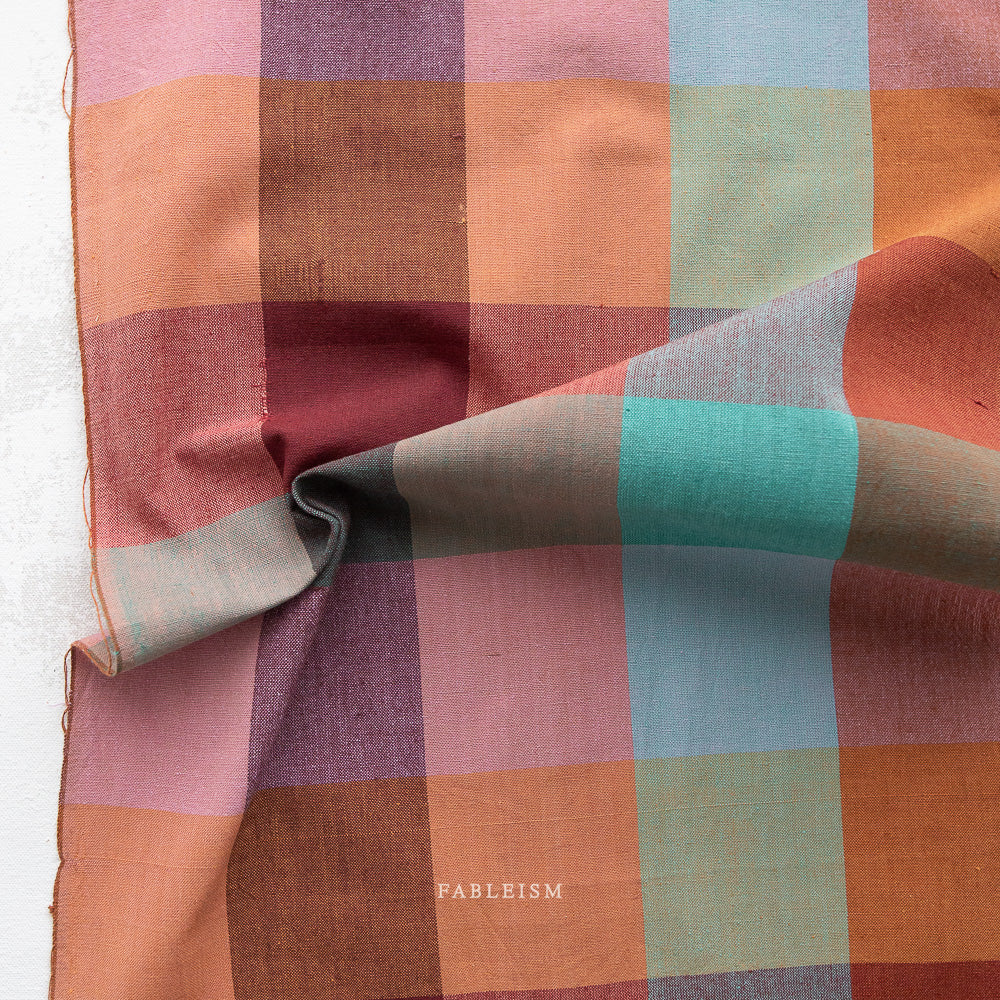 Fableism Canyon Springs - Happy Place Checkers in Strata, 1/4 yard
