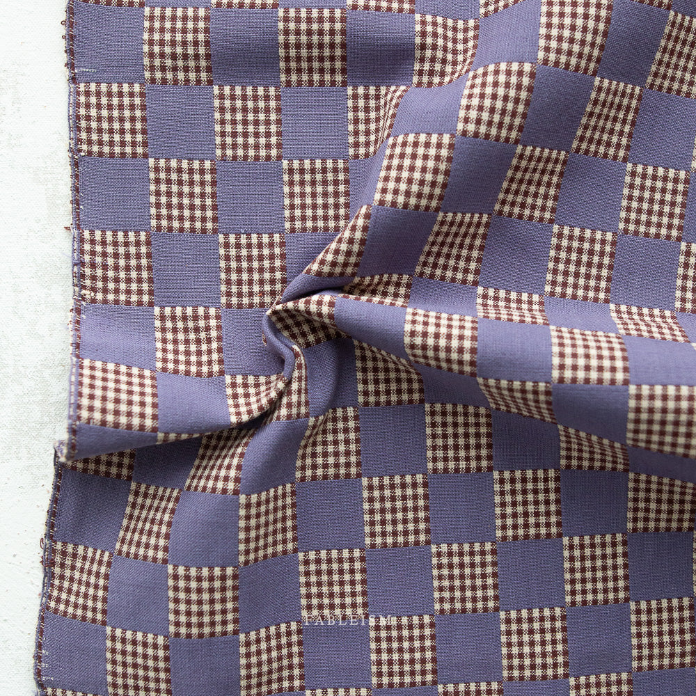 Fableism Canyon Springs - Checkers in Iris, 1/4 yard