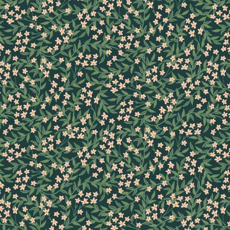 Bramble; Daphne - Hunter Metallic, 1/4 yard