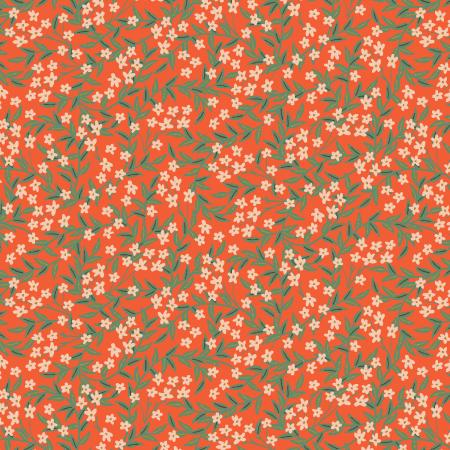 Bramble; Daphne - Red Metallic, 1/4 yard