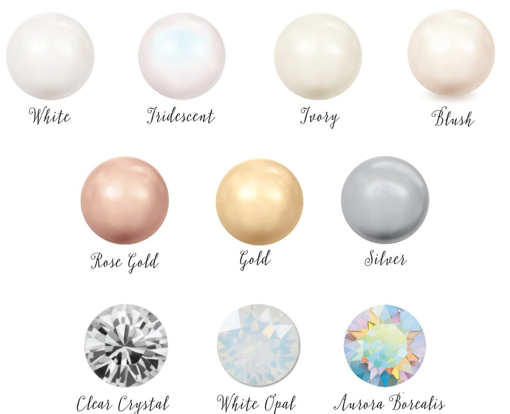 DAYNA Pearl & Crystal Wedding Hair Pins