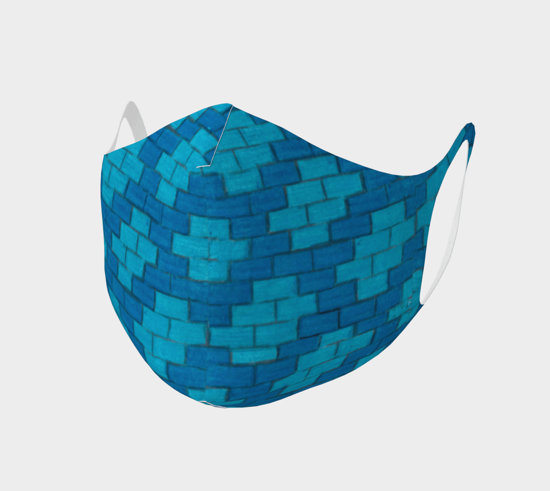 Couvre-visage | Blue Bricks