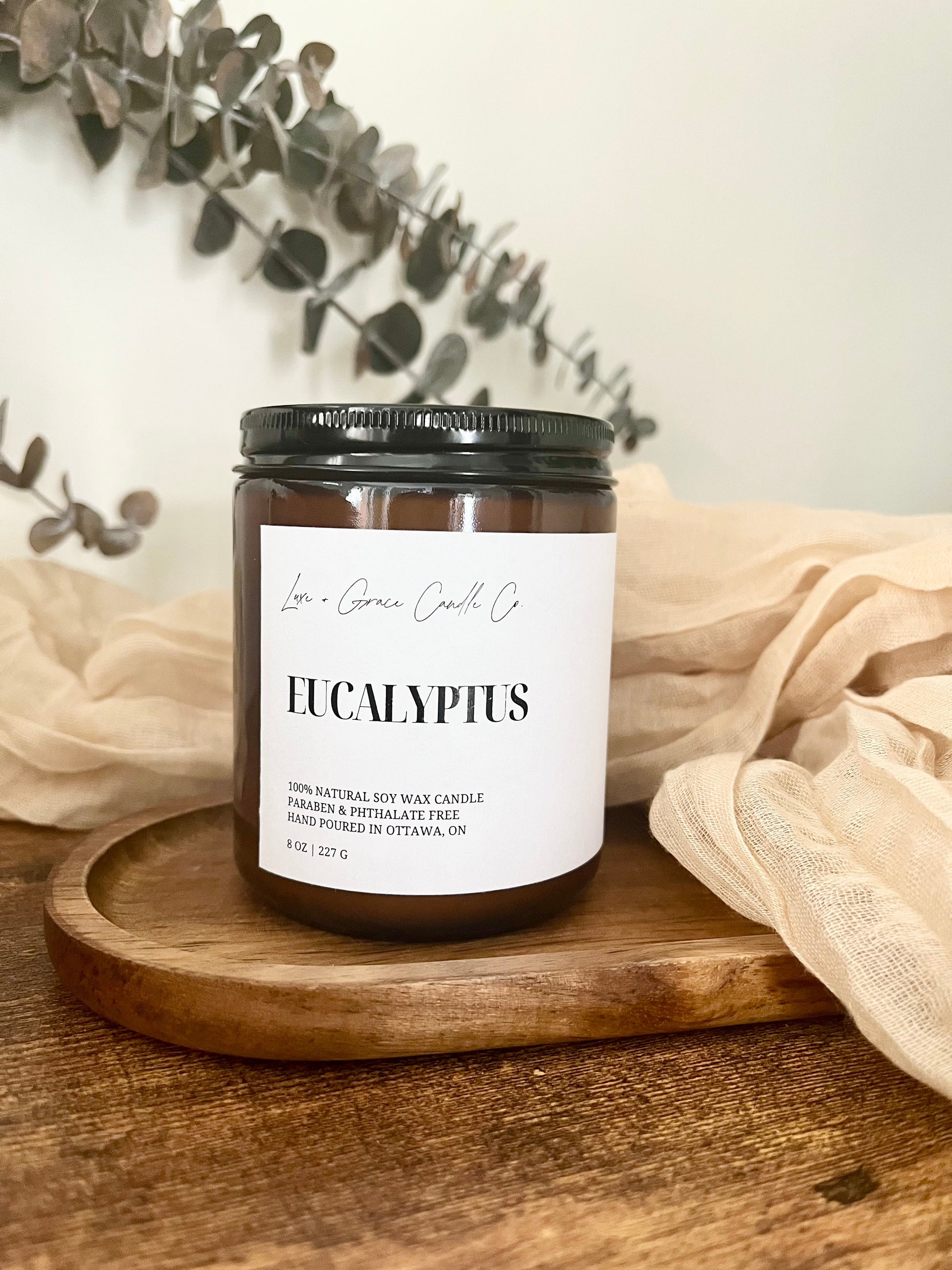 Bougie à l'eucalyptus *MEILLEURE VENTE* - Cire de soja