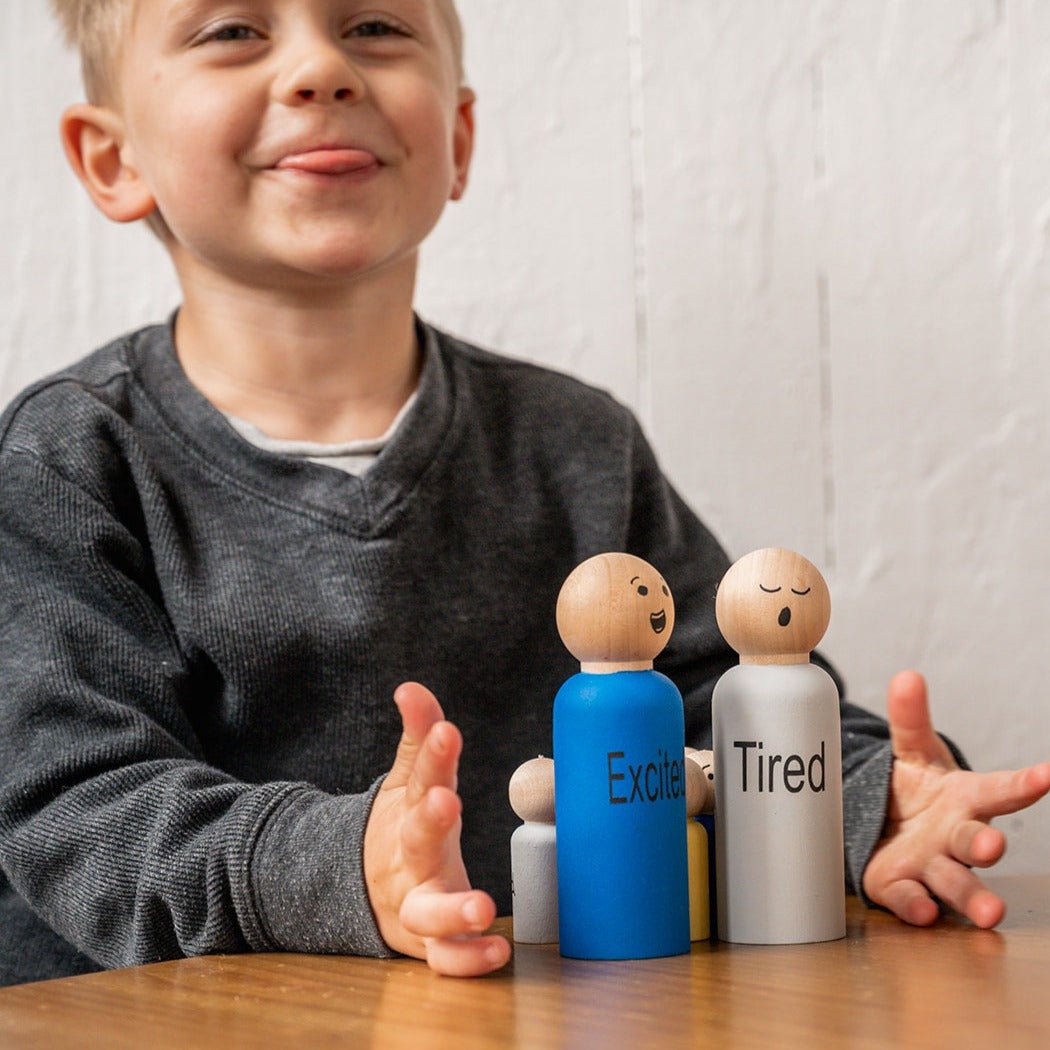 Feeling Friends emotion peg dolls