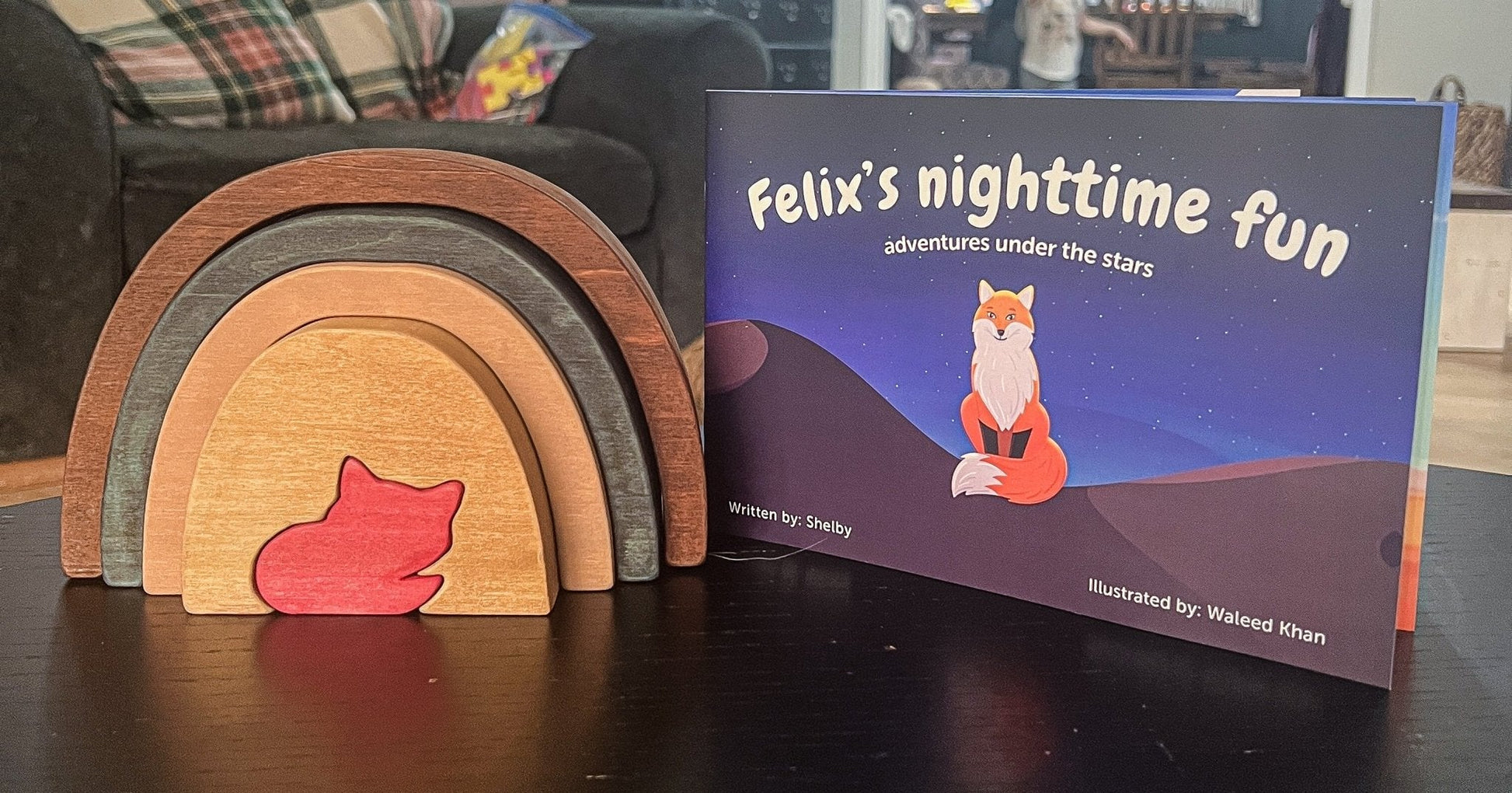 Felix the fox book and stacking toy set