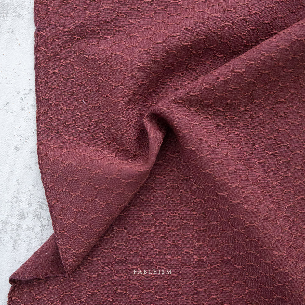 Fableism Forest Forage - Honeycomb in Currant, 1/4 yard