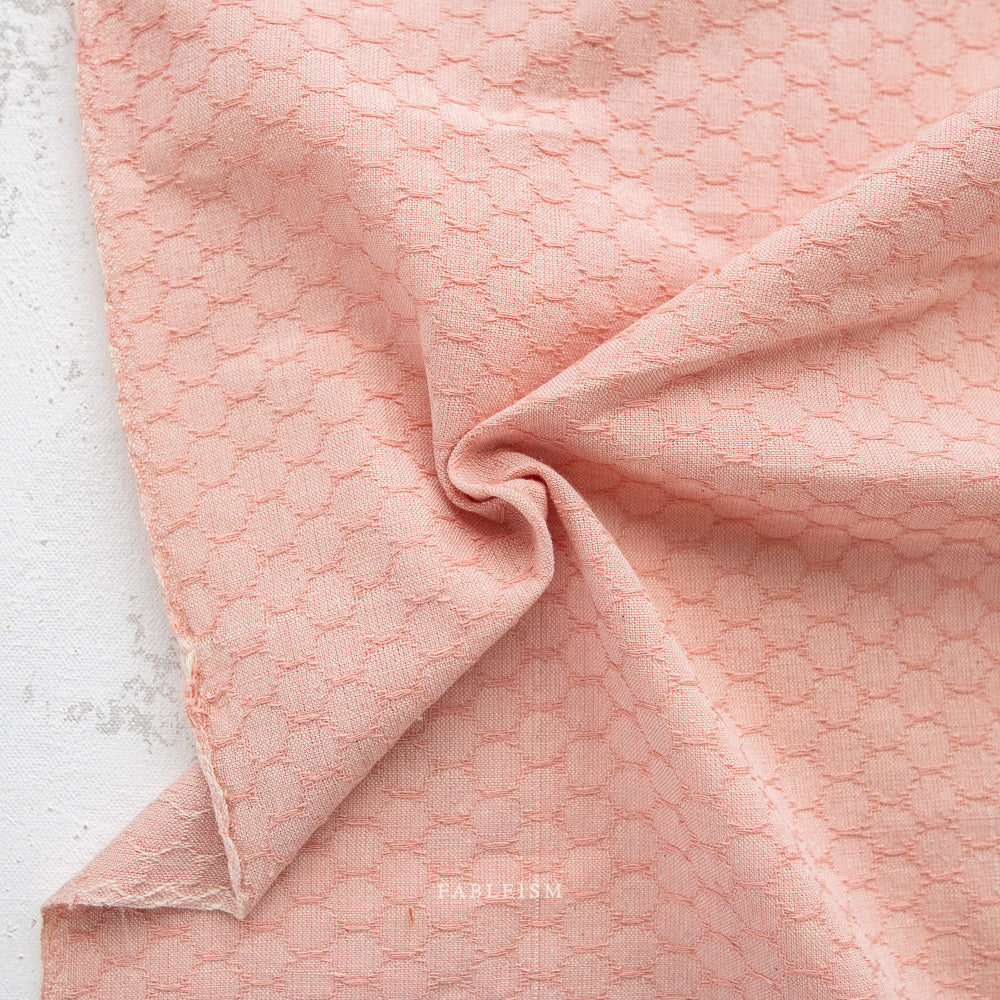Fableism Forest Forage - Honeycomb in Peaches, 1/4 yard