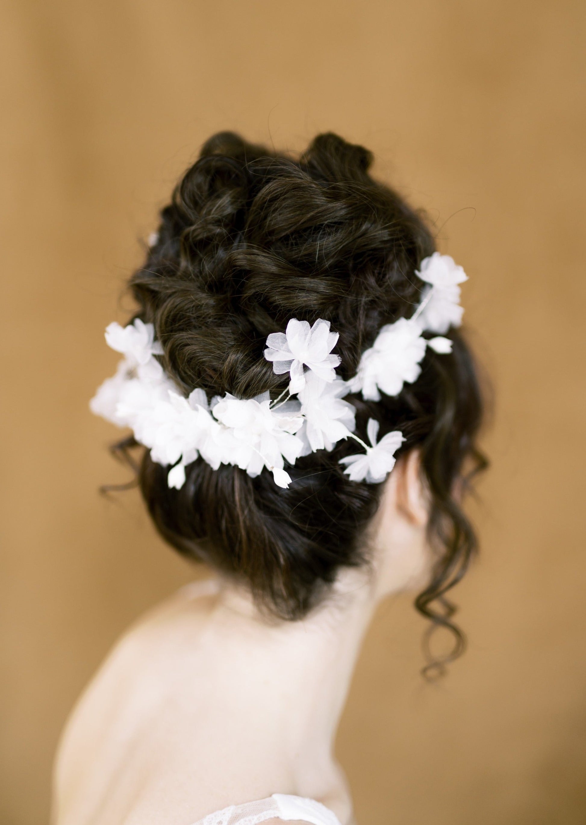 EMMA Silk Flower Bridal Hair Vine