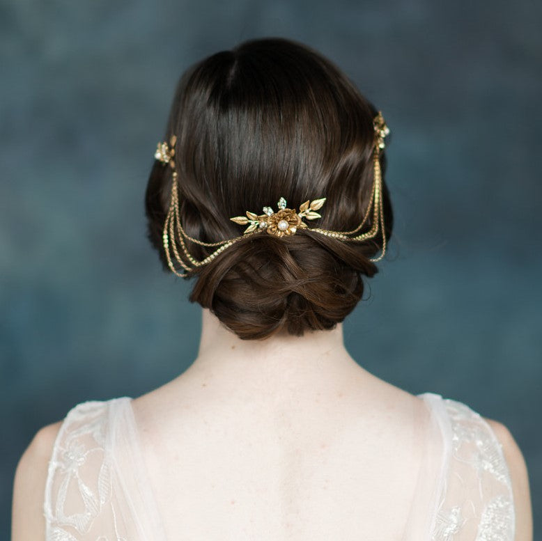 ELSIE Flower Hair Chain