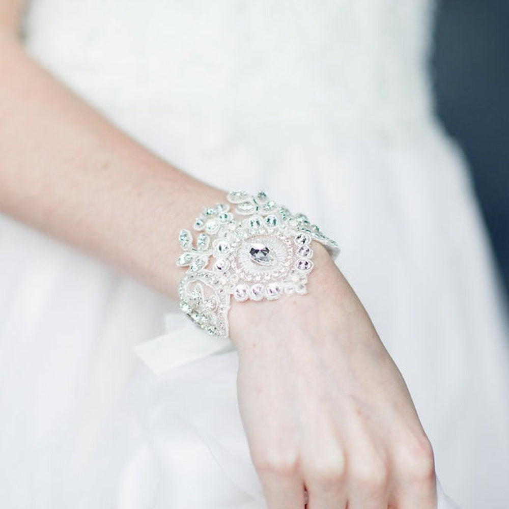 DORA Crystal Lace Bridal Cuff