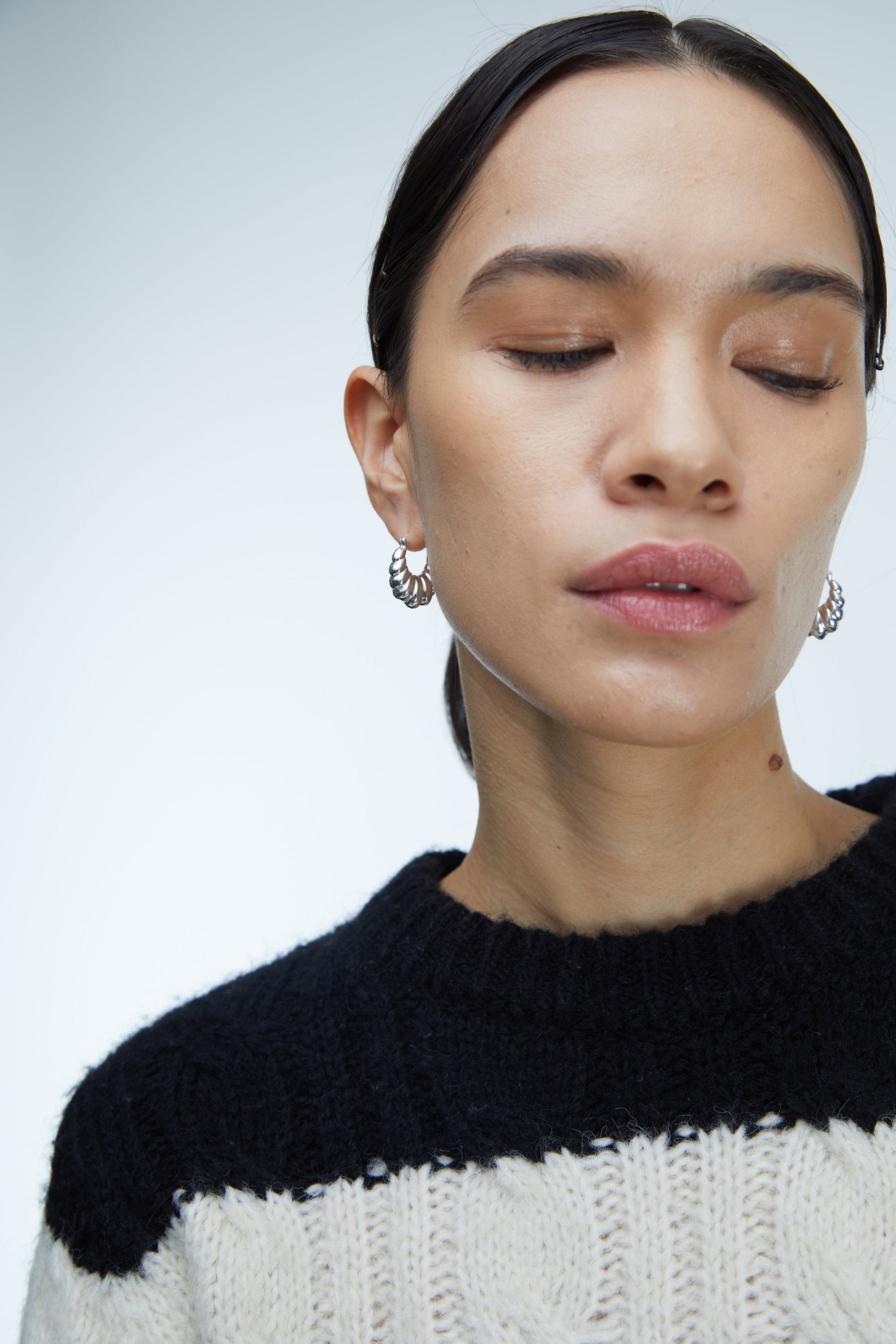 BOUCLES D'OREILLES CROISSANT HUGGIE