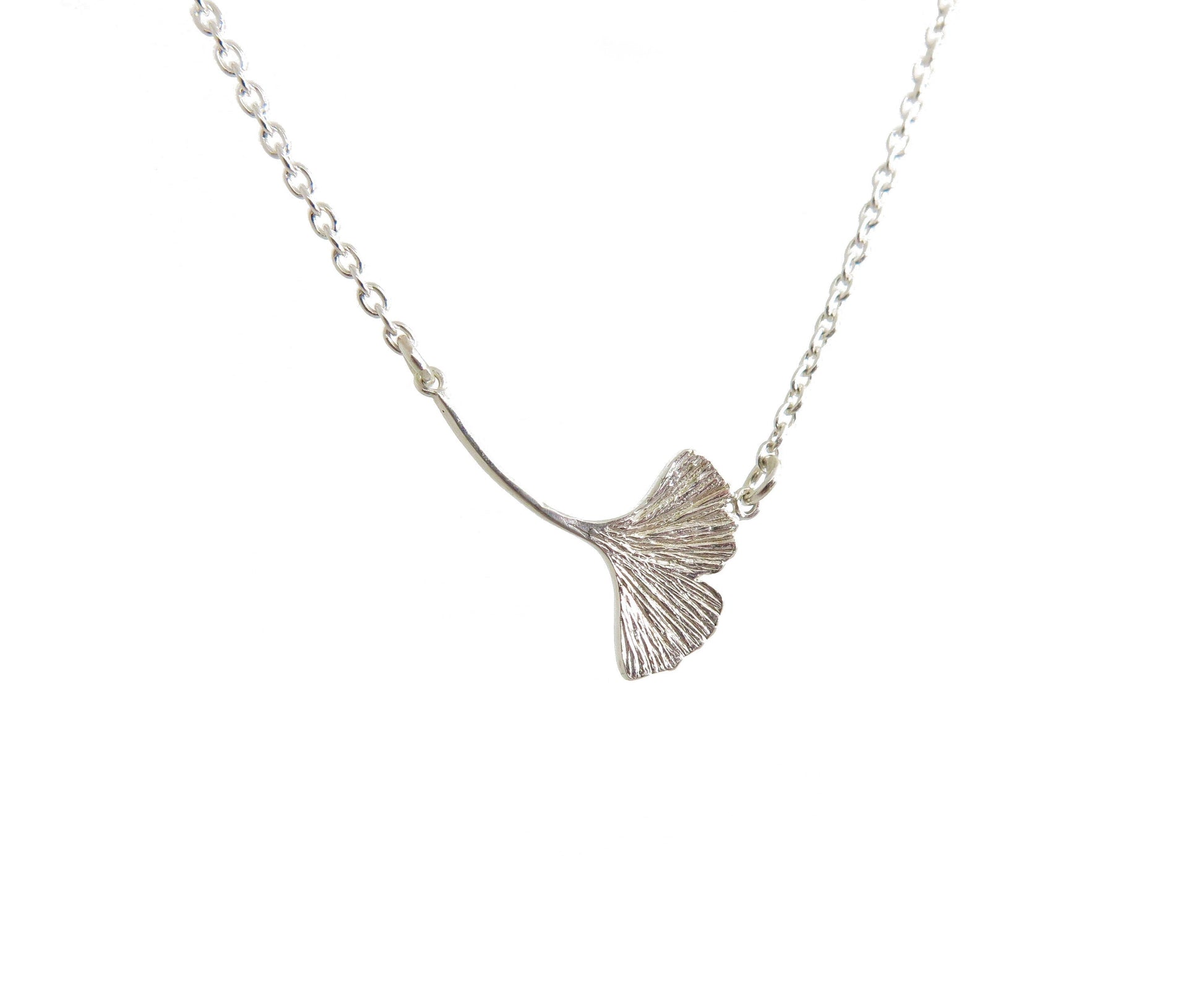 Ginkgo Collection - Single Ginkgo Leaf Necklace