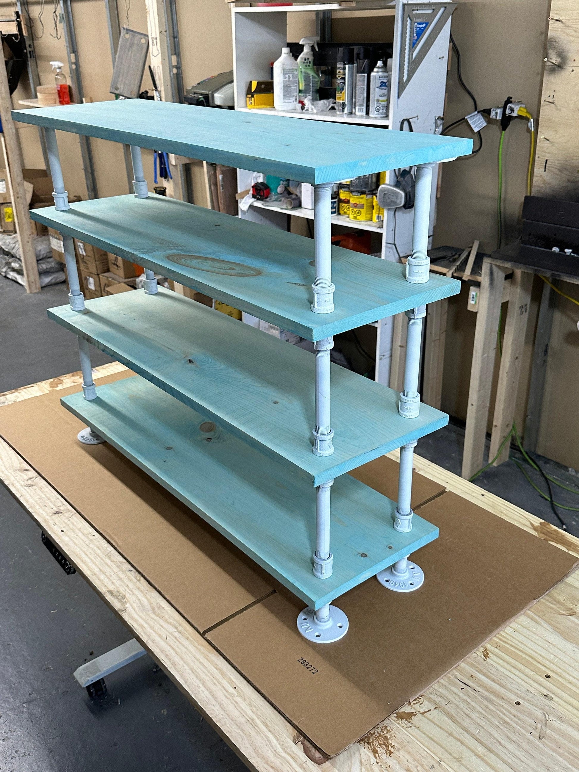 Étagère à chaussures à dessus plat - Étagère à chaussures - Étagère à chaussures sans poignées