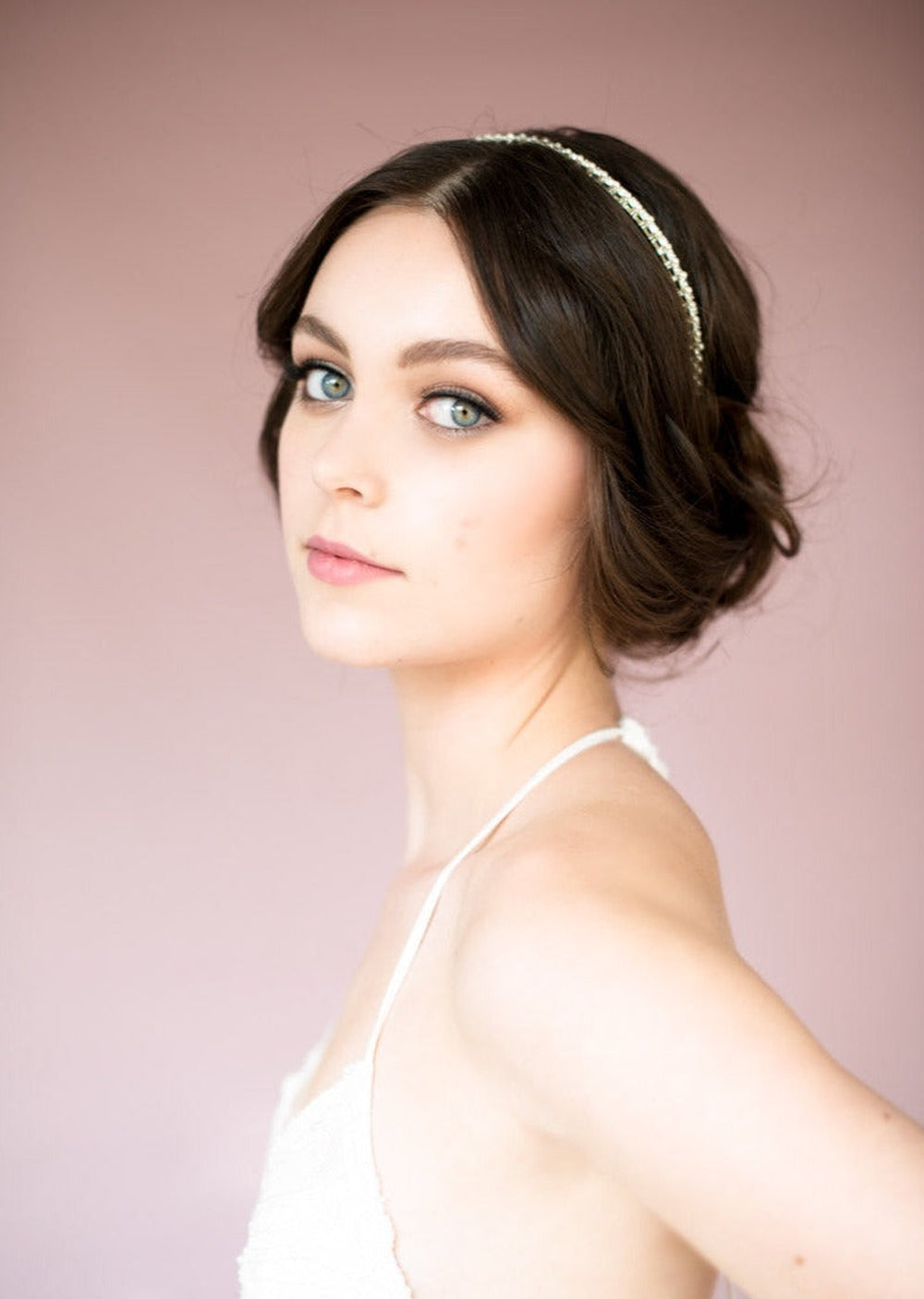 NANCY Crystal & Pearl Bridal Headband