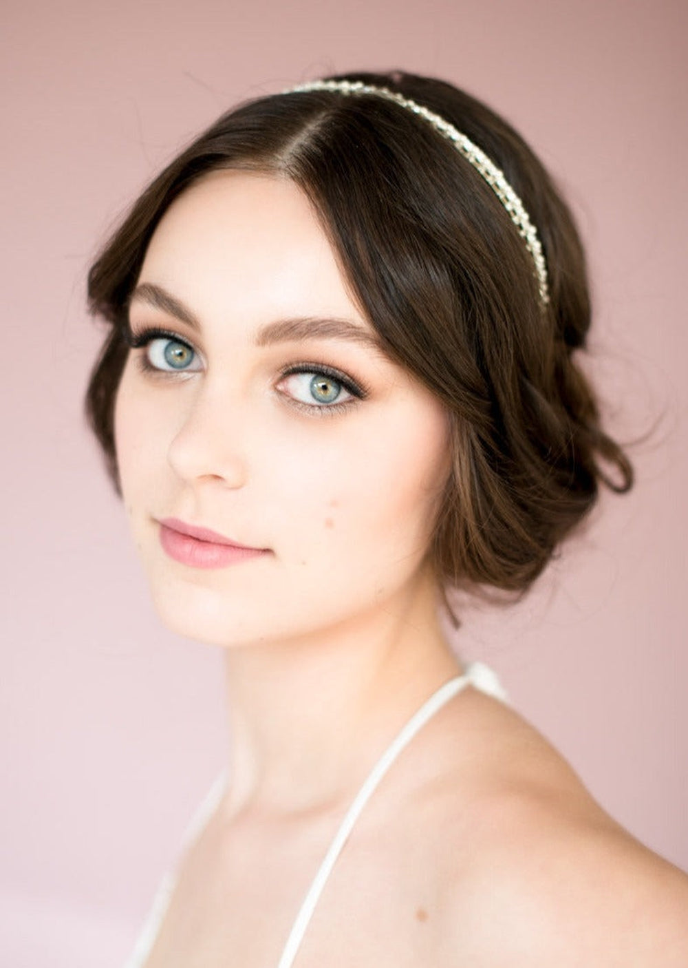 NANCY Crystal & Pearl Bridal Headband