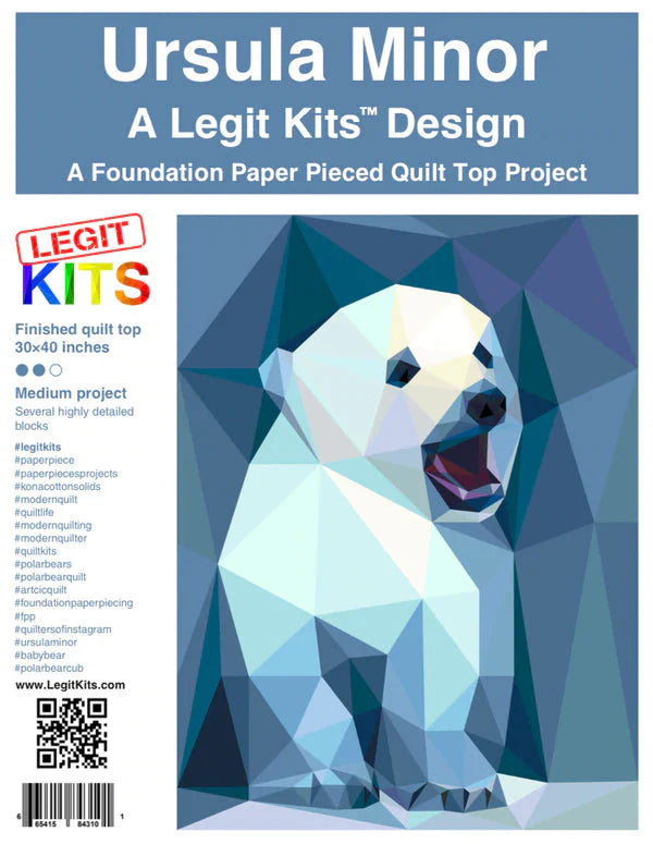 LEGIT KITS, Ursula Minor Quilt Kit (Fabric Only)