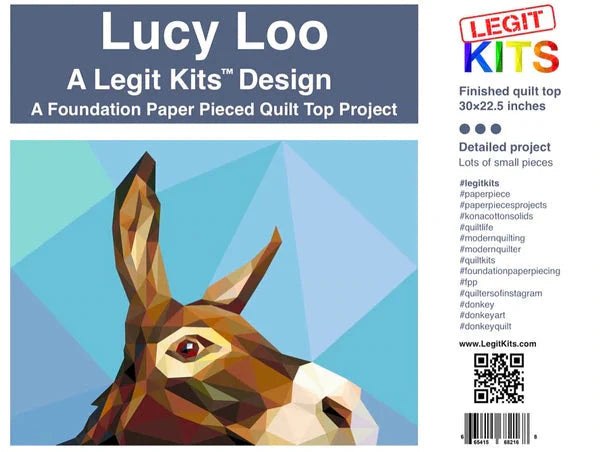 LEGIT KITS, Lucy Loo Quilt Kit (Fabric Only)