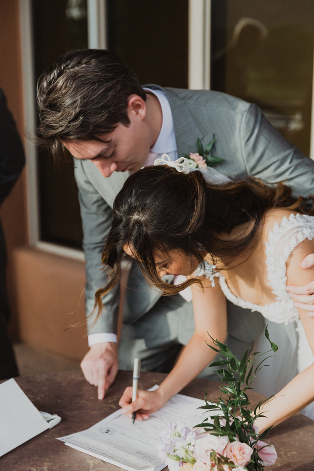 Pince à cheveux de mariée en soie ELLA