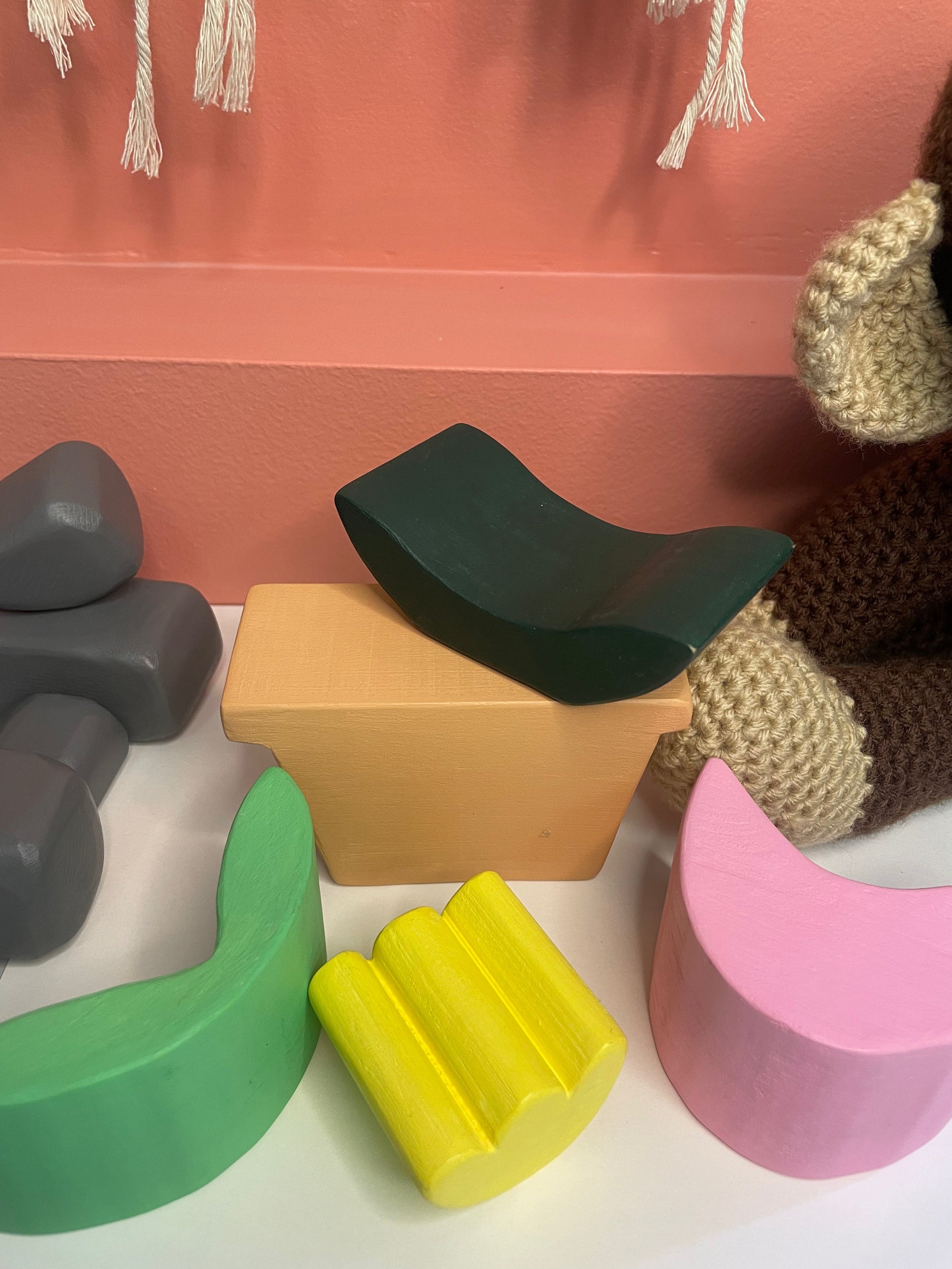 Jouet à empiler en forme de fleurs