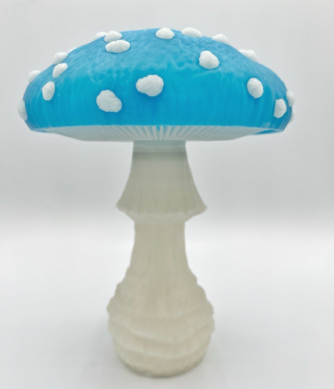 Veilleuse champignon phosphorescente, lampe de chevet champignon amanite phosphorescente, lampe fantaisie funky, lampe à charge solaire