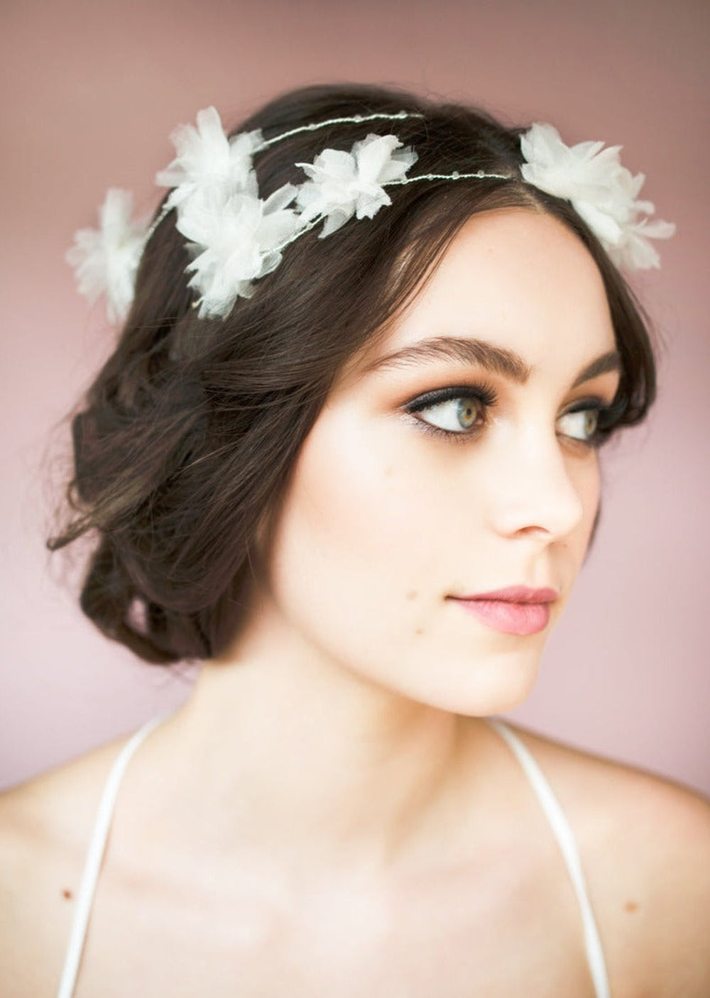 ARIEL Silk Flower Bridal Hair Vine