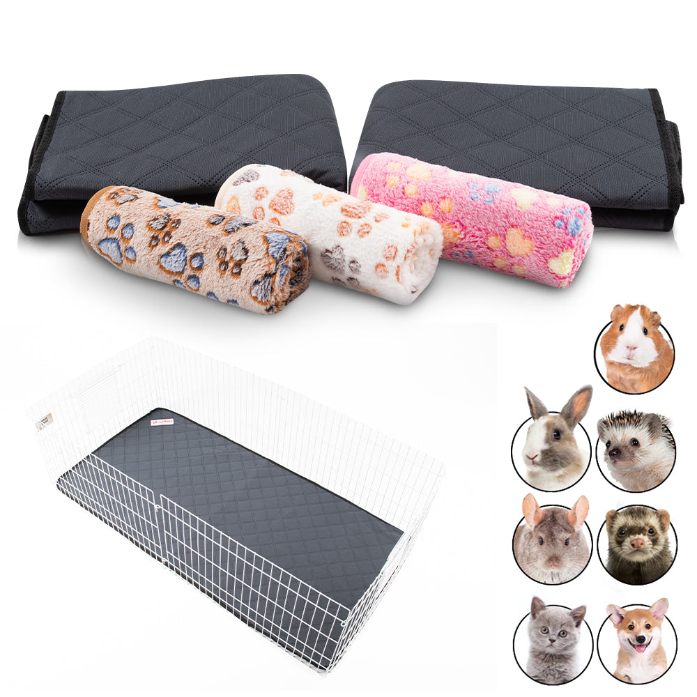 Parure de lit polaire 5 pièces pour cochon d'Inde et lapin – Parfaite pour chiens et chats
