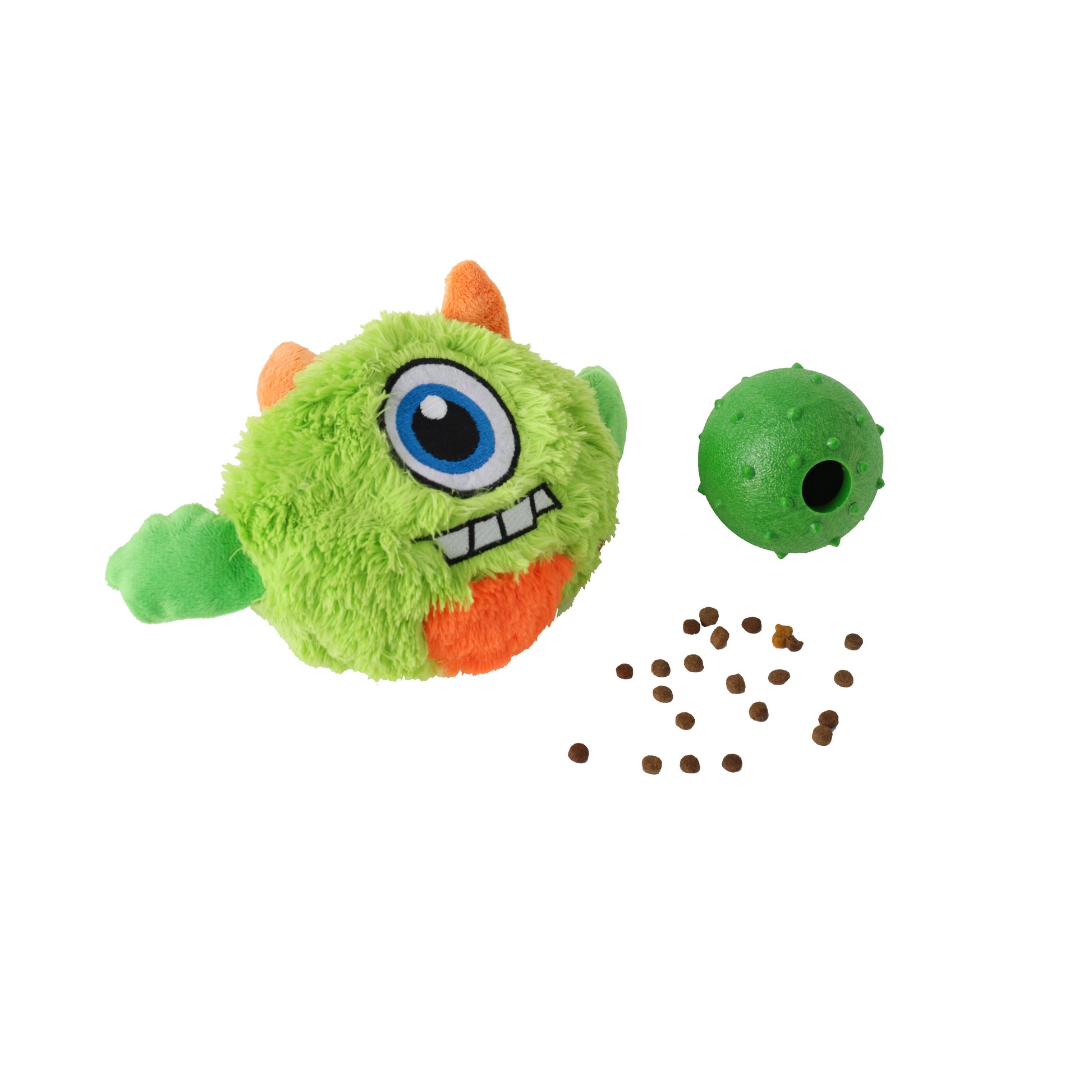 Jouet pour chien monstre avec balle distributrice de friandises - Peluche et puzzle interactif