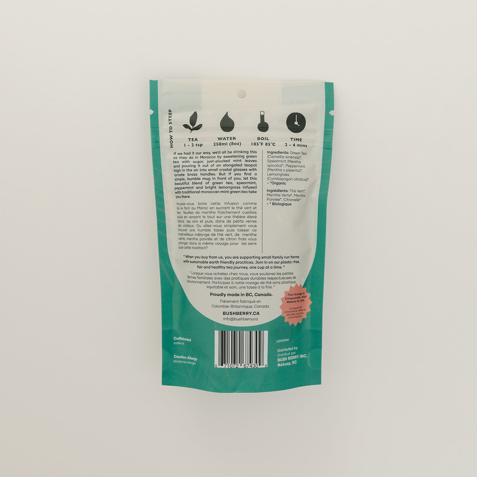 Thé à la menthe marocain bio