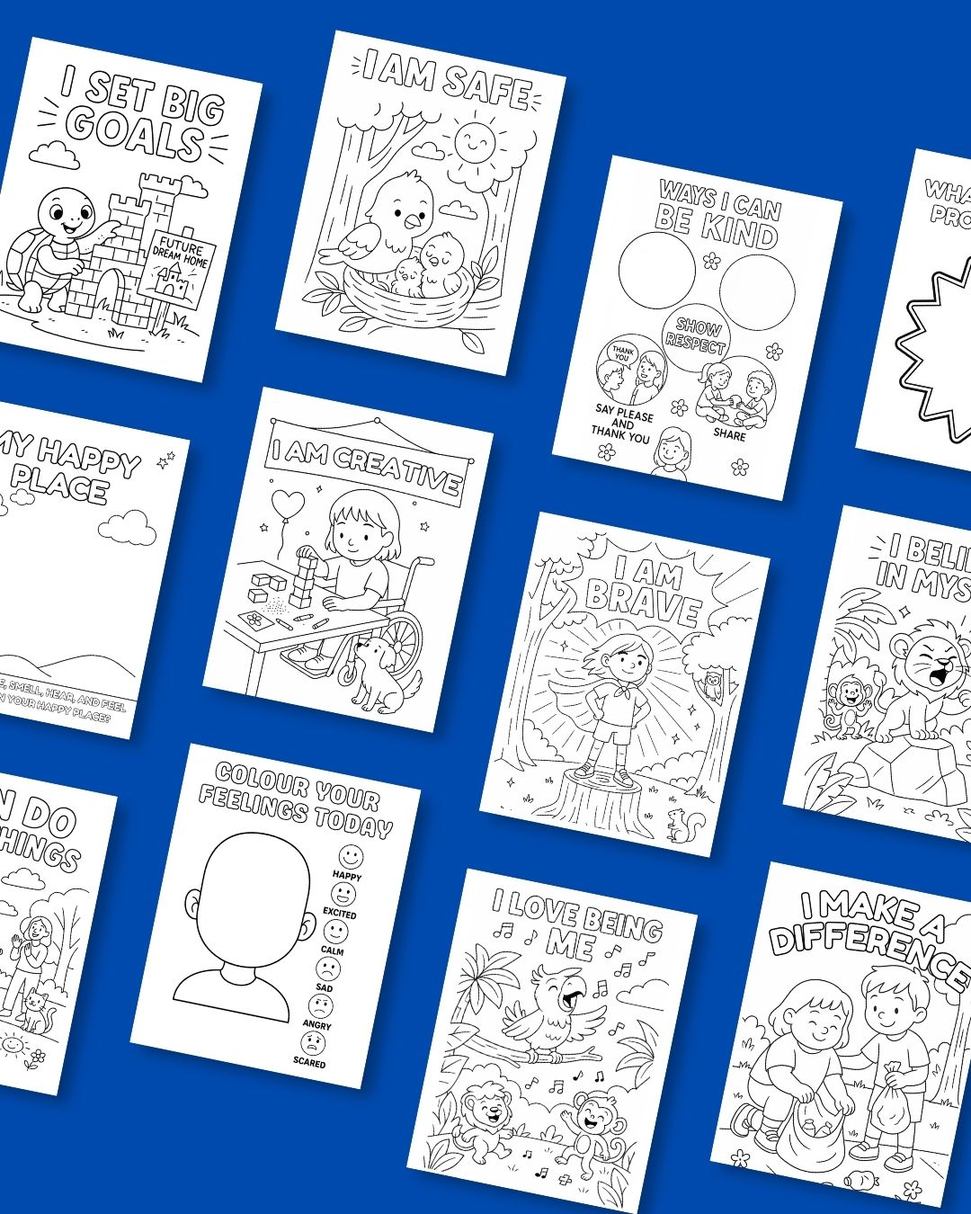 "My Feelings Matter!" Affirmation and Activity Colouring Book