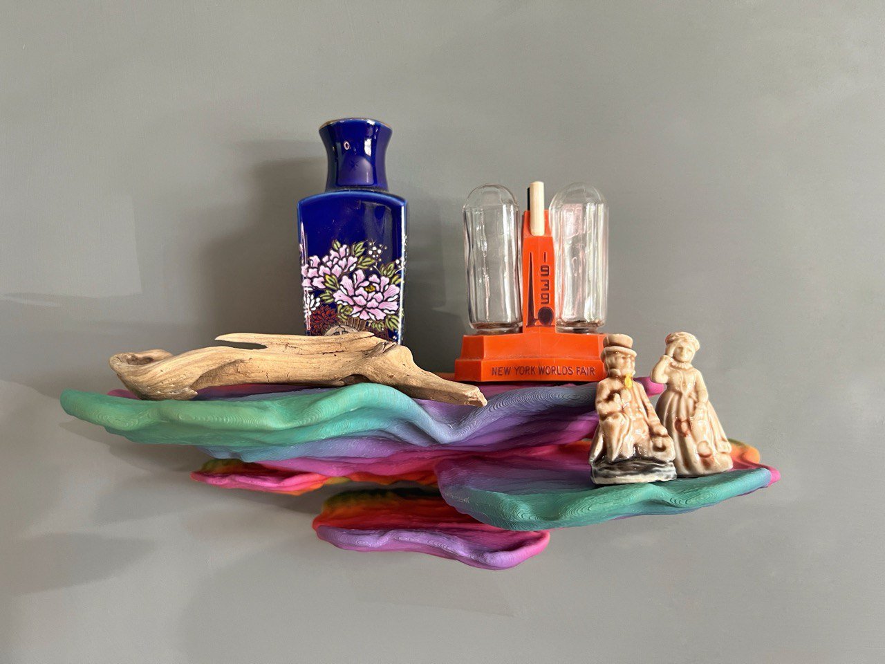 Étagère flottante pour champignons Ostrea Fungus imprimée en 3D en PLA