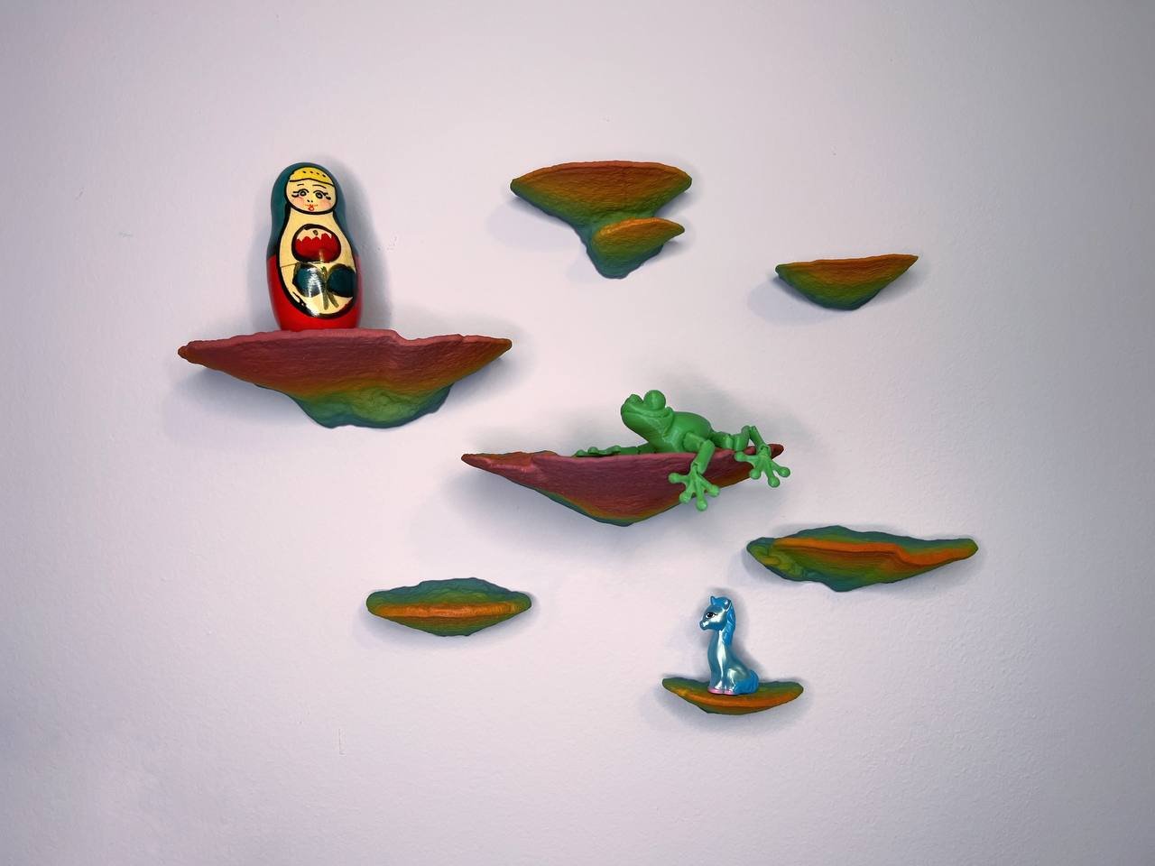 Mini-champignons flottants phosphorescents Trametes Pubescens, lot de 7