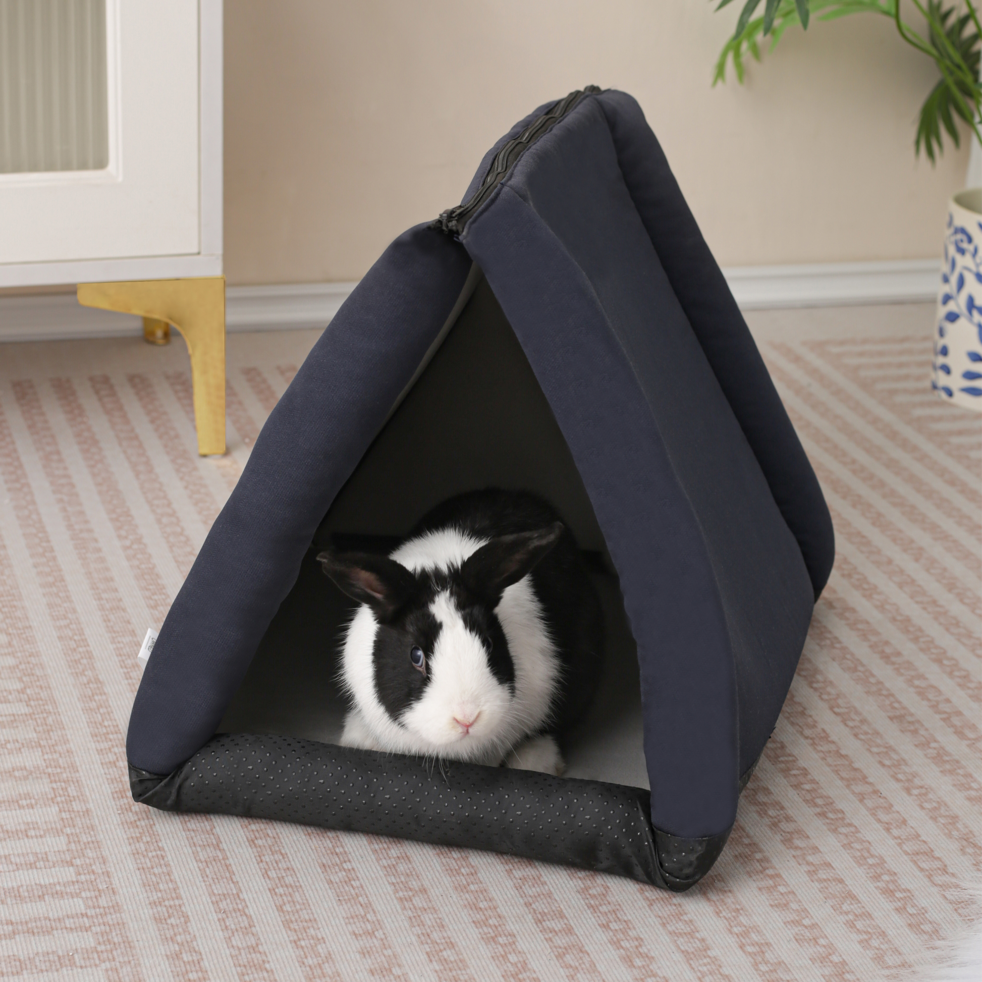 LuftPets 3-en-1 : niche pour chat, tunnel et lit douillet pour lapin