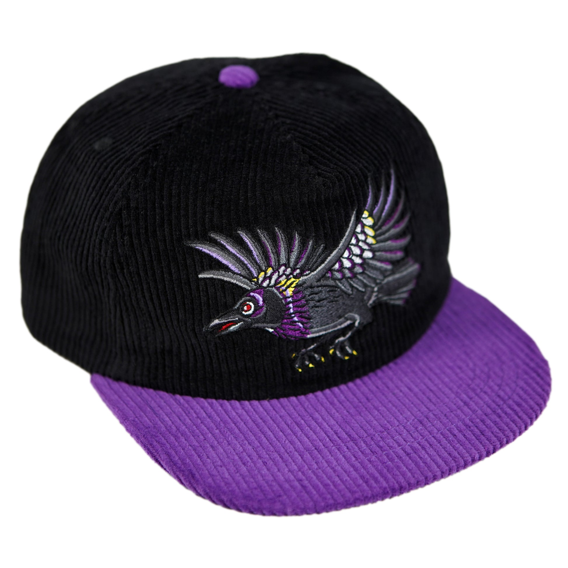 Chapeau en velours côtelé Raven