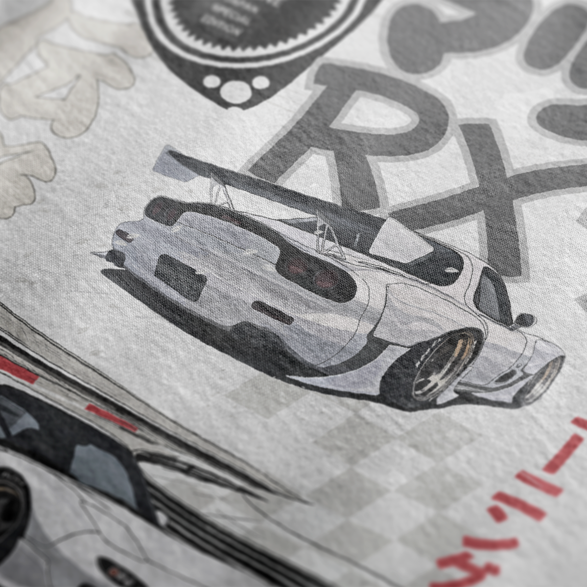 T-shirt graphique automobile légendaire Suzuka RX7 | Homme et femme (unisexe)