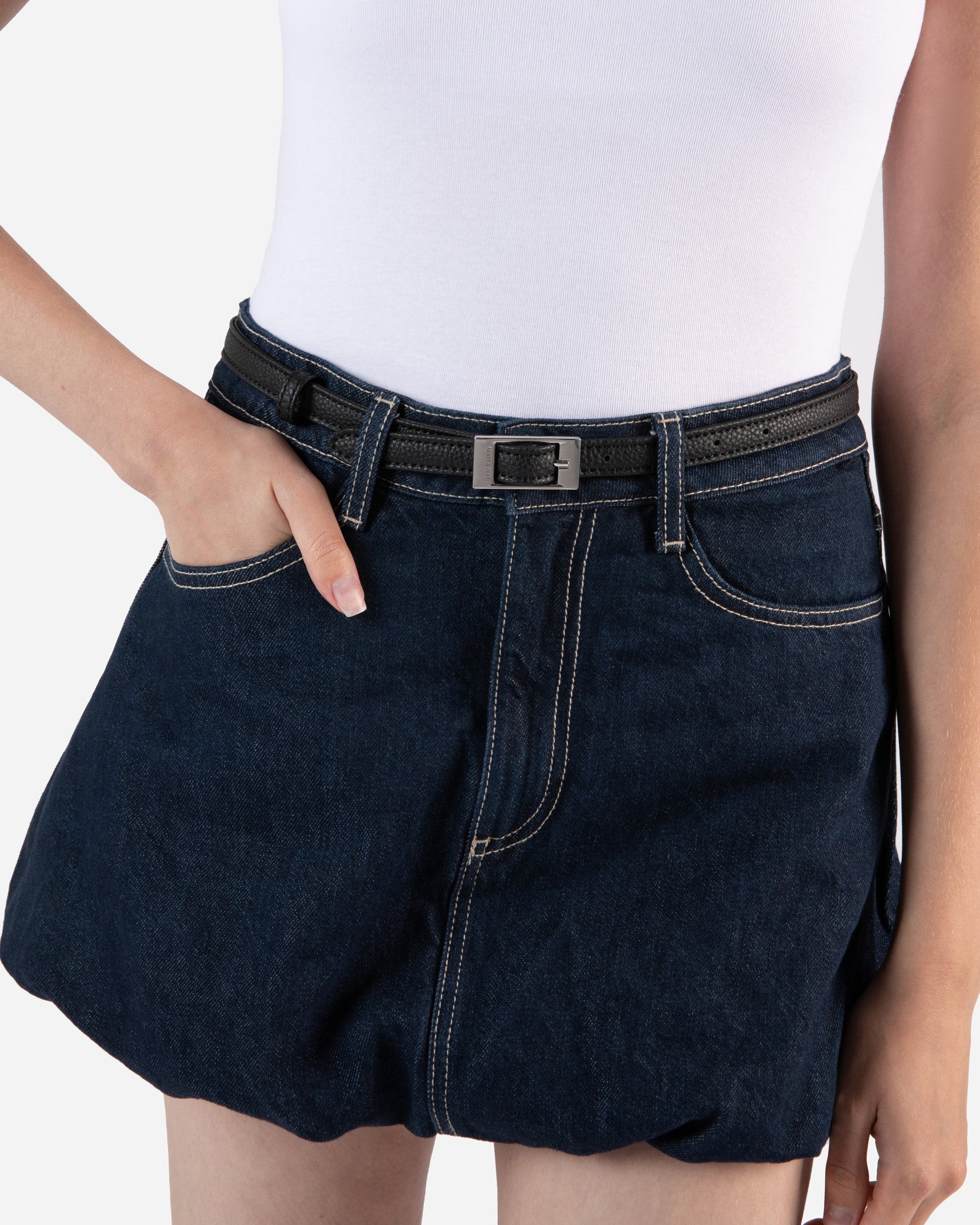 Ceinture fine vegan pour femme AUGUST