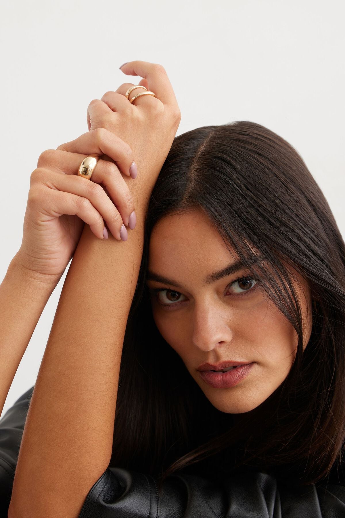 Lot de 6 bagues surdimensionnées et torsadées