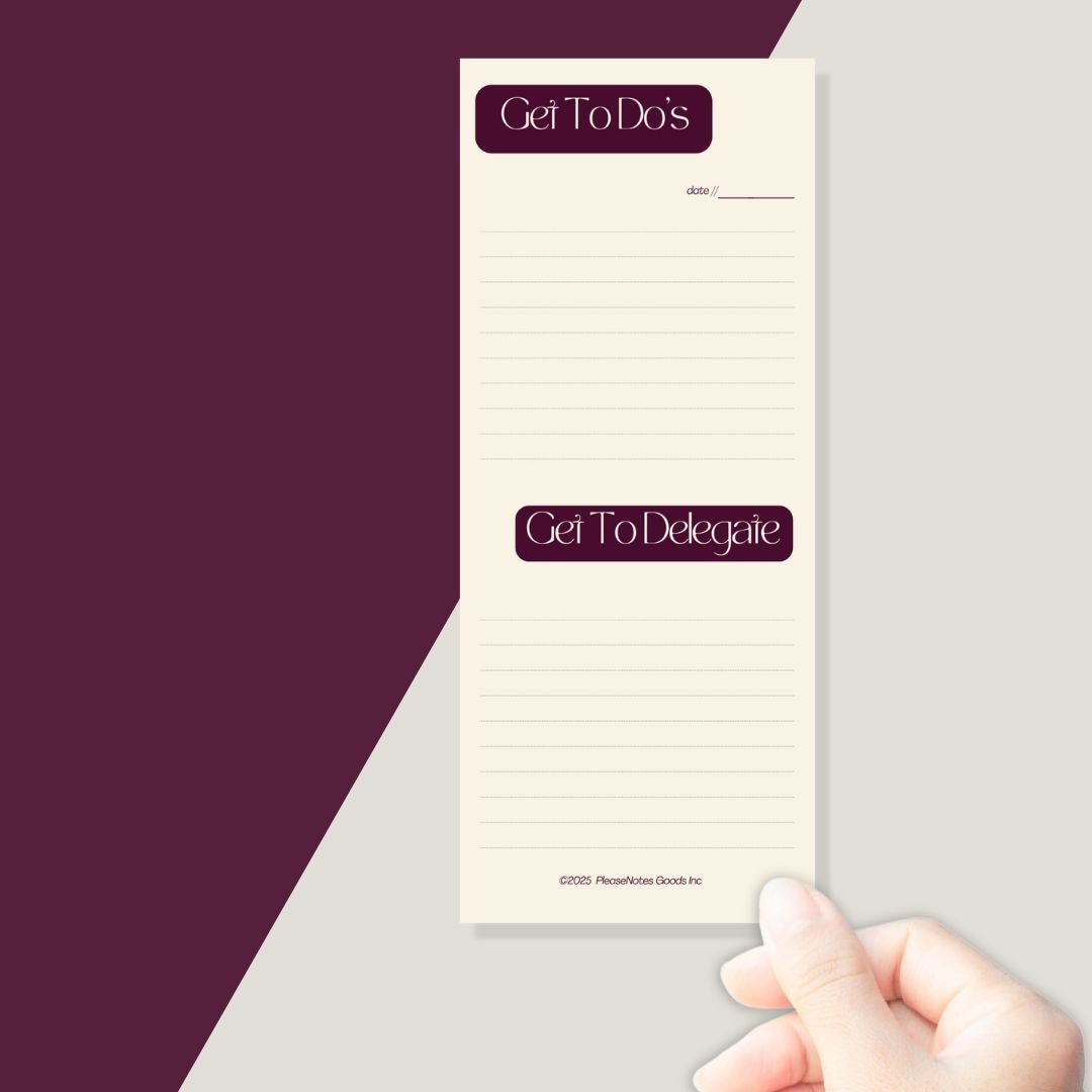 The "Done & Delegated" Notepad