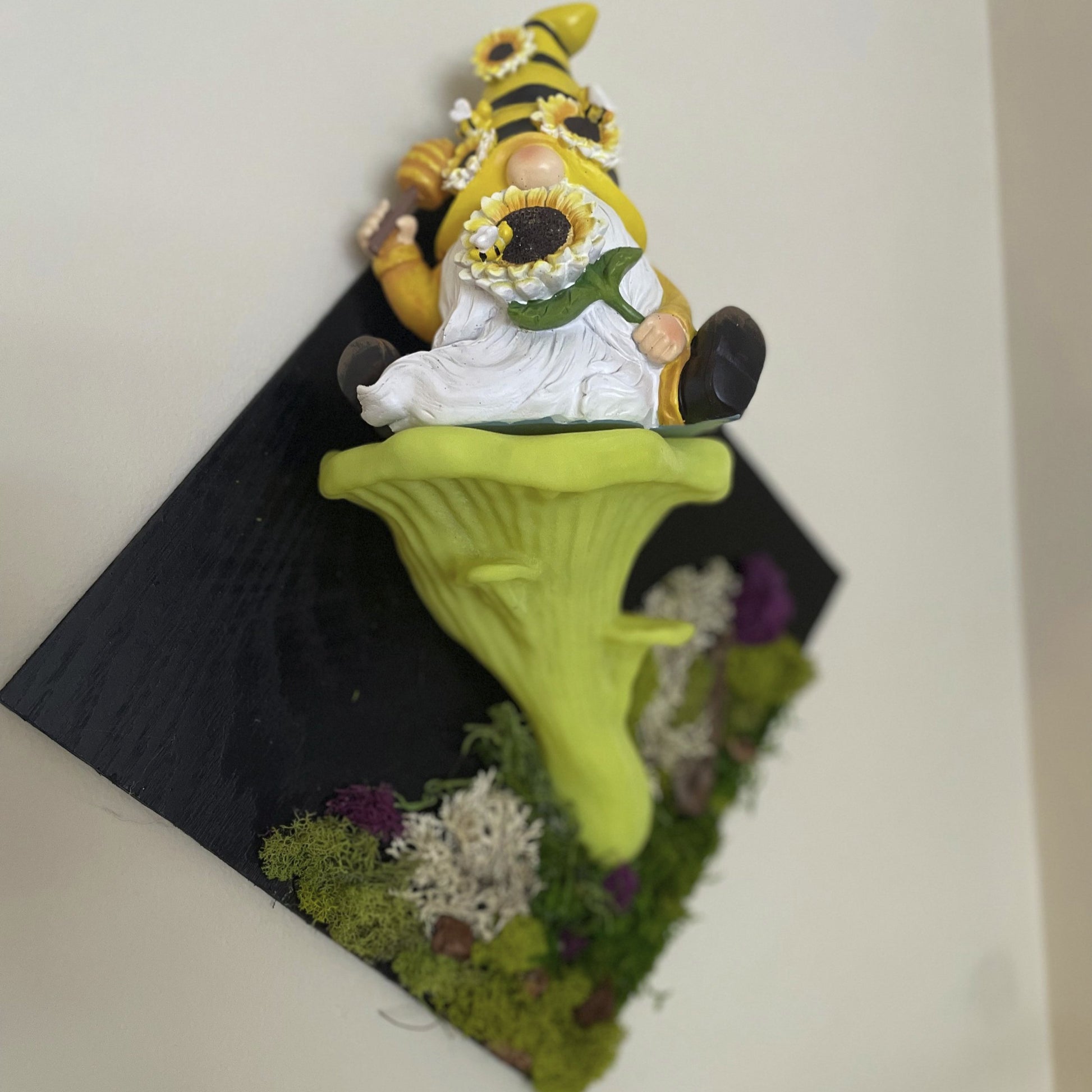 Étagère flottante phosphorescente en forme de pleurotes, décoration botanique pour la maison