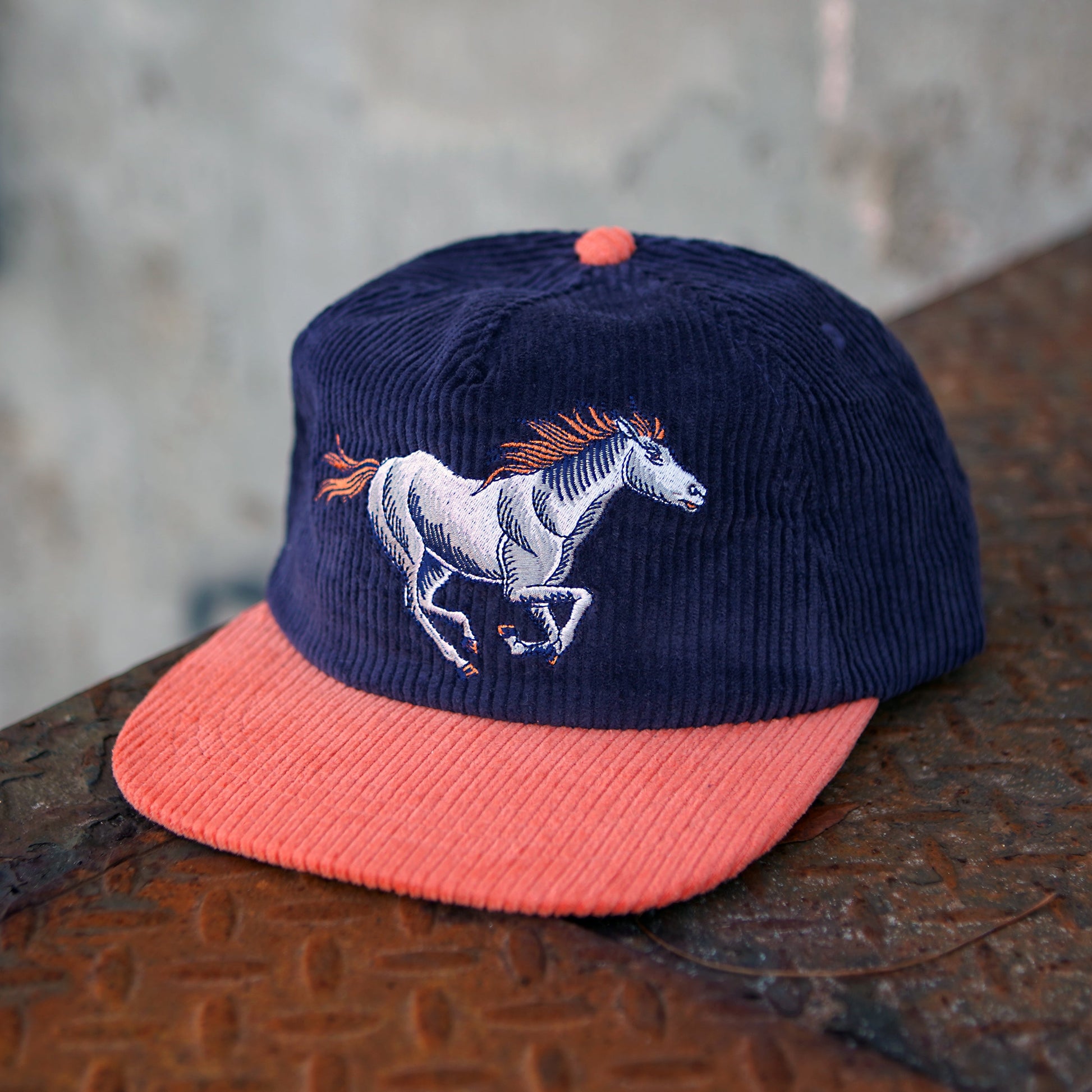 Chapeau en velours côtelé Wild Horse