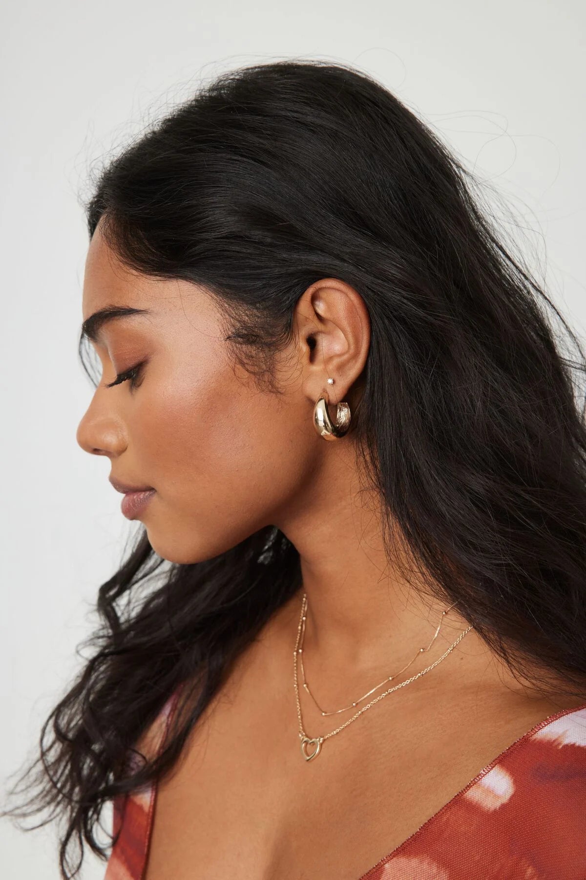 Lot de 3 boucles d'oreilles créoles texturées