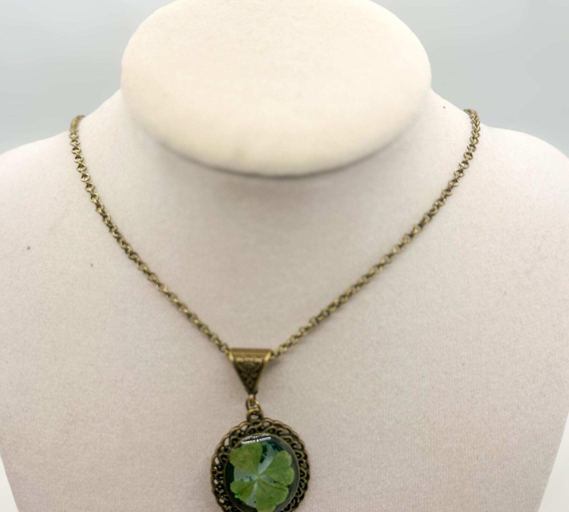 Four Leaf Clover Pendant - Whimsical Lucky Charm Elegance