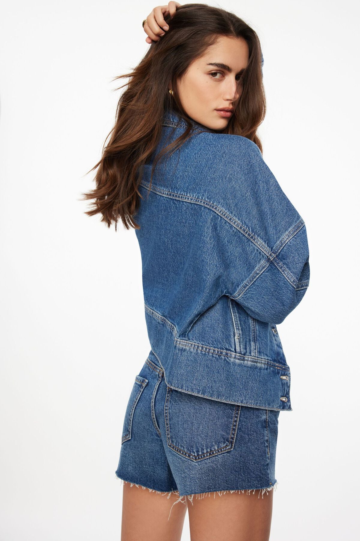 Veste en jean surdimensionnée