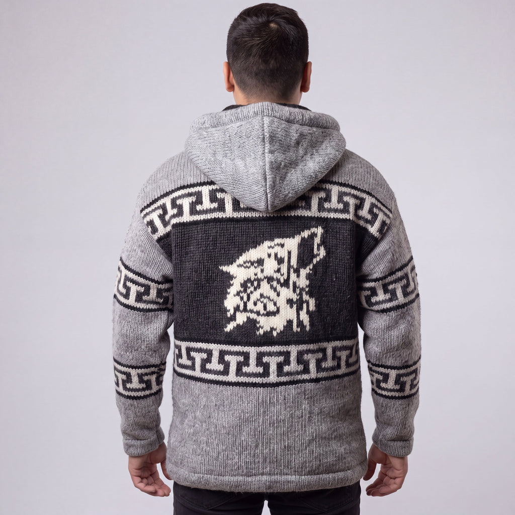 OLDTRIBES™ Lunar Wolf Wool Jacket