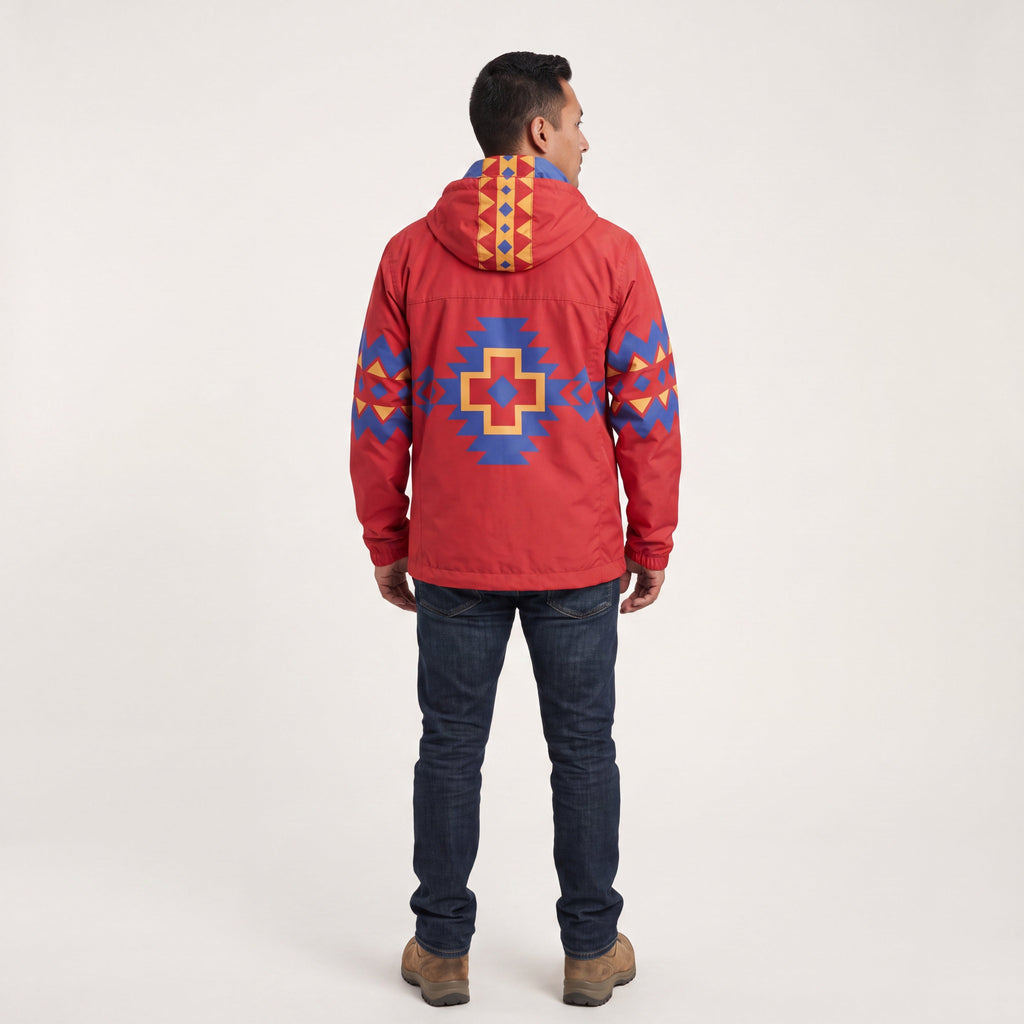 Red Horizon Windbreaker