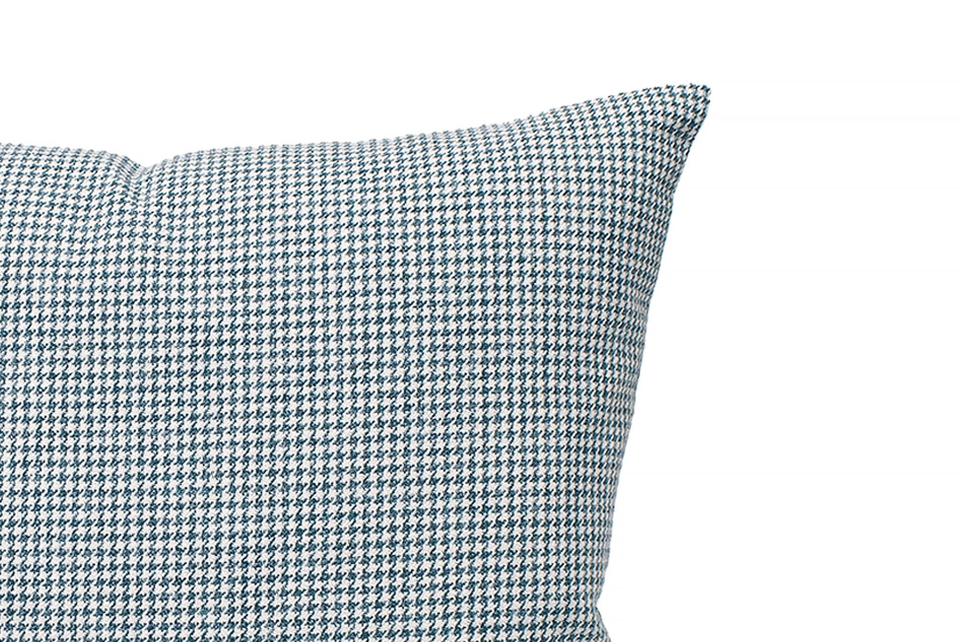 Housse de coussin à motif pied-de-poule du lac